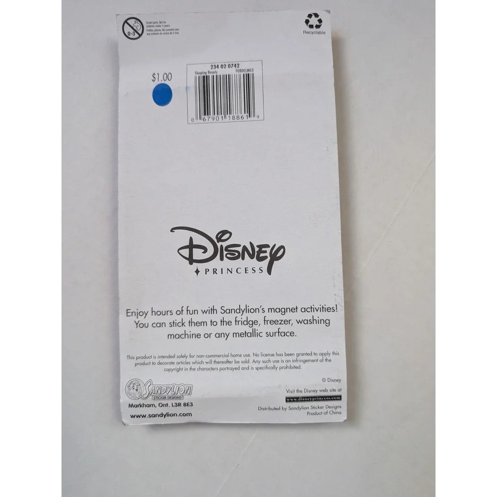 Disney Princess‎ Magnet Activities Cinderella Belle Aurora Sandylion Dress Up